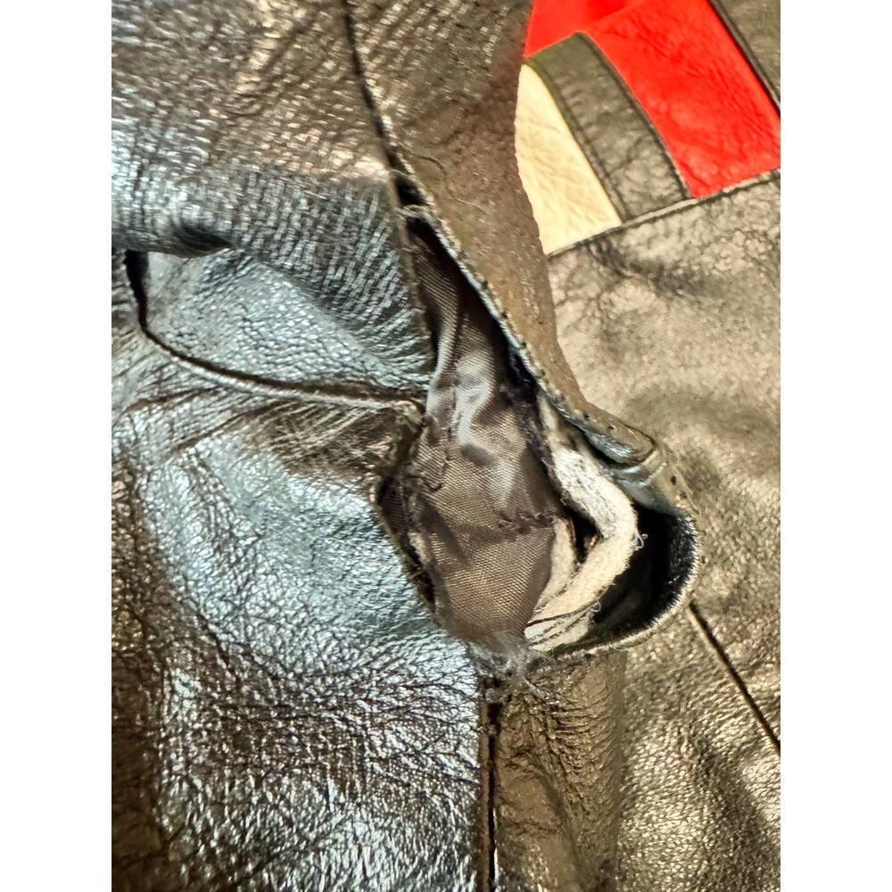 Vintage NASCAR Winston Cup Series Excelled Leather Jacket XL Eagle Racing 90s - Picture 9 of 11